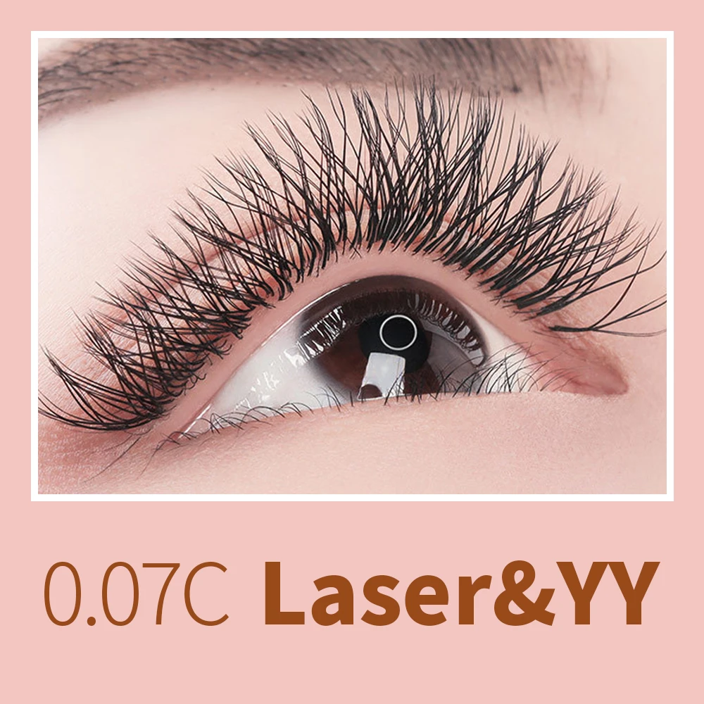 Оптовая продажа Y образные ресницы YY LASH для наращивания 0 07 легкие готовые