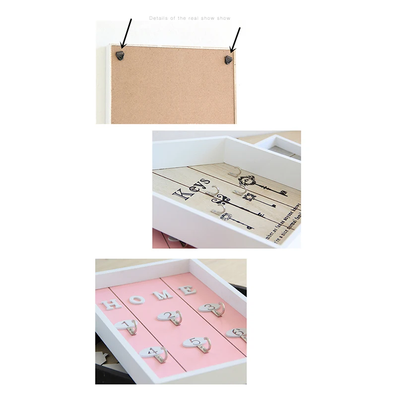Multi-purpose Home Wall Decor Handmade Wooden key Hook Cargo Storage Box Wall Coat Keys Bags Clothes Hanging Hook Storage Holder