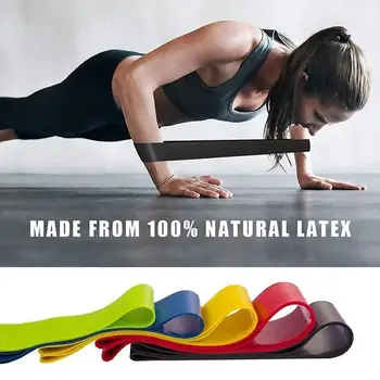 

60Set Tension Band Fitness Resistance plus Storage Bag Band Yoga Stretch Band Natural Latex Tension Band Fitness Exercise