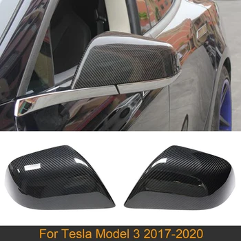 

Gloss / Matte Carbon Car Rear View Mirror Covers Caps for Tesla Model 3 2017-2020 Side Mirror Caps Covers Add On Dry Carbon