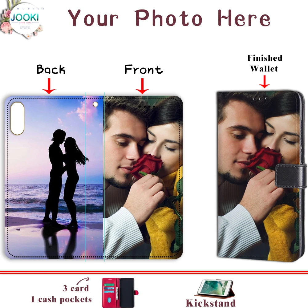 

Xcover 4 PERSONALISED PHONE CASE CUSTOM PHOTO PU LEATHER WATTER COVER FOR Samsung Galaxy Xcover 4