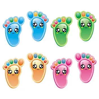 

15Pairs Child Kids Floor Stickers Self-Adhesive Social Distance Footprint Decals