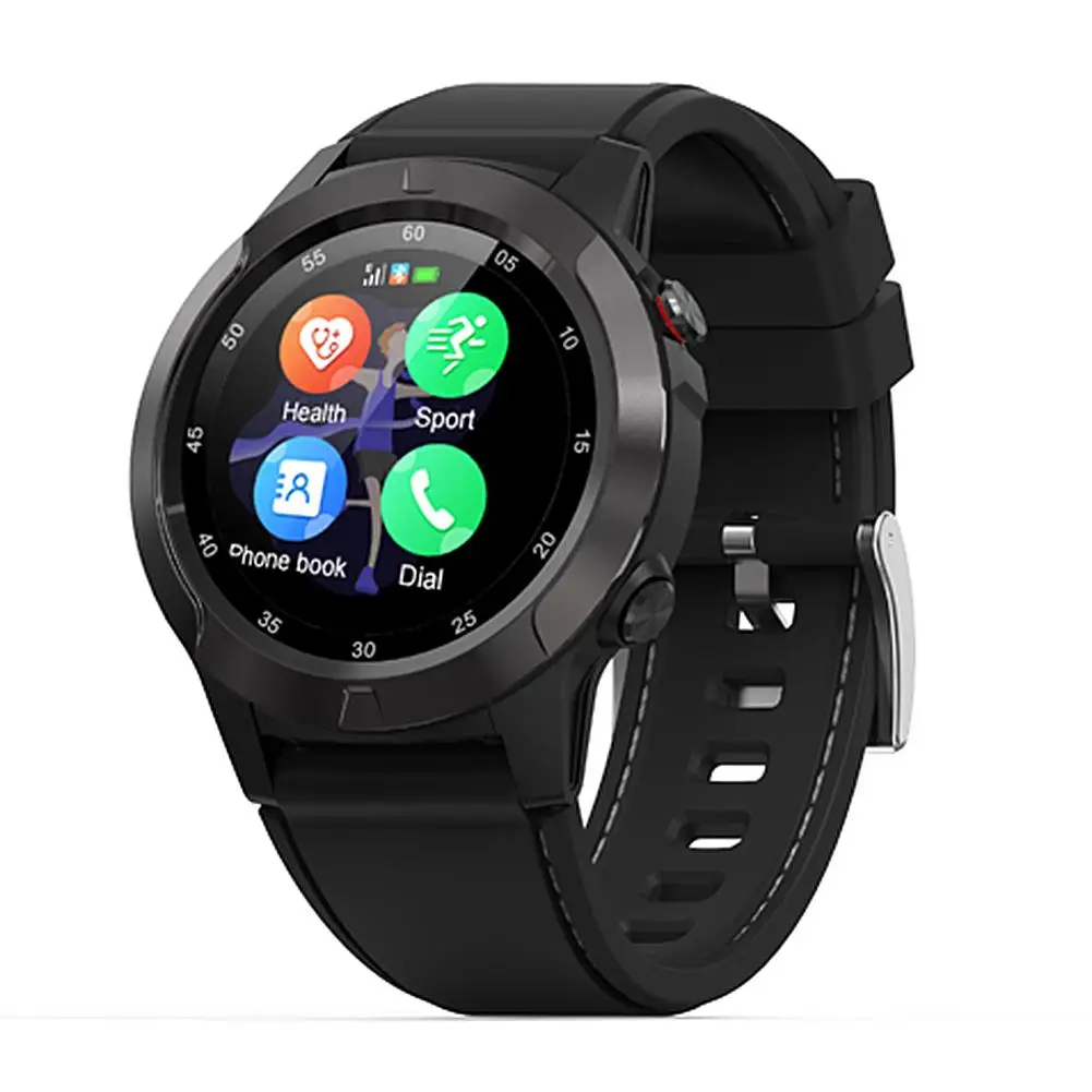Black SMA-M4 gps IP67 Bluetooth Вызов спортивные часы Мониторинг Артериального Давления сердечного ритма уличные Смарт часы для мужчин и женщин - Цвет: Black