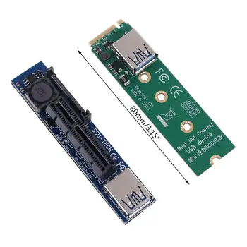 

Raiser NVME M.2 to PCI-E X4 Card Extension Port Adapter Expansion Card Graphics Cards PCIE Connector Extender