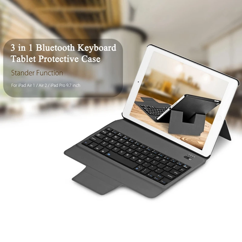 Ультратонкий чехол-подставка с клавиатурой Bluetooth для Air1 и Air2 и Pro9.7 и Ipad и Ipad