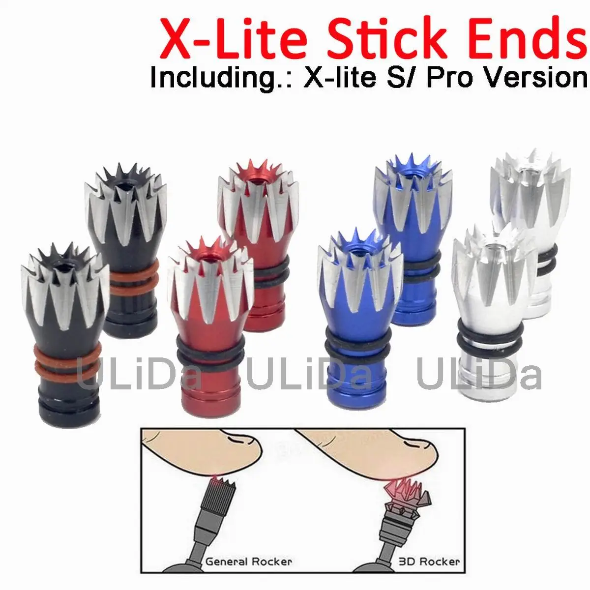 Una Coppia Stp M2.5 Cnc 3D Trasmettitore Stick Estremità Per Frsky X-Lite Pro/X-Lite Trasmettitore Rc Aereo Fpv Drone