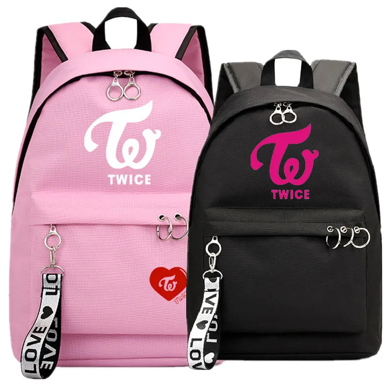 Twice 韓国チームバックパックスクールバッグ Mochila トラベルバッグ