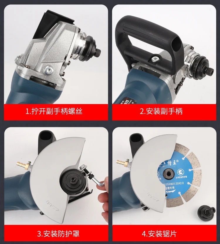 New Style Groovy King CW1330 Cut Dry Grinder Monolithic Groover Marble Dust-Free 1330 Angle Dry Grinder Concrete Cutting Machine