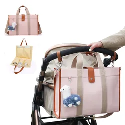 Bolsas de pañales para madres y niños, paquetes de viaje para maternidad, cochecito grande, botellas aislantes