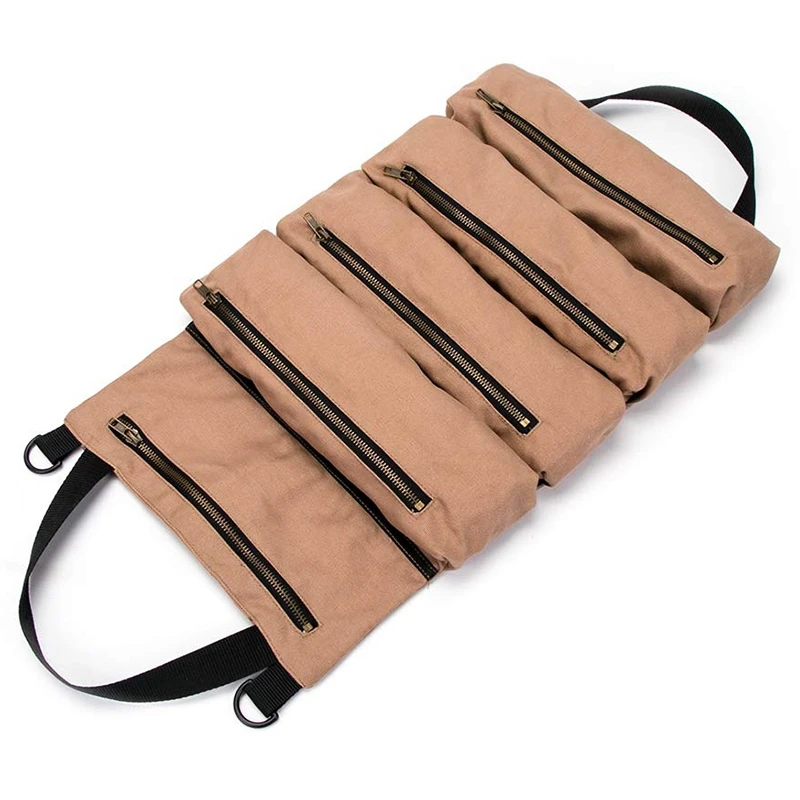 

Super Tool Roll, Large Wrench Roll, Big Tool Roll Up Bag, Canvas Tool Organizer Bucket, Tool Roll Up Pouch, Handy Small Tools