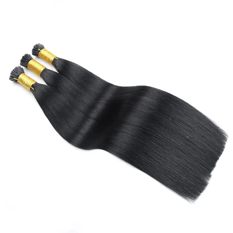 Russian Virgin Hair 18-24 Inch 1g/strand Real Pre Bonded Fusion I Tip Human Hair Extensions Natural Italian Keratin Capsule