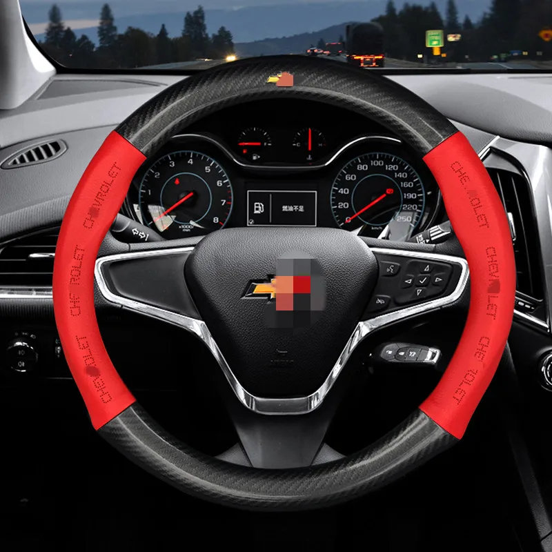 ManH FenT Chevrolet кожаная оплетка руля чехол на руль машины автомобиля Chevrolet Cruze Captiva Lacetti Aveo Niva Spark Sonic Trax Camaro