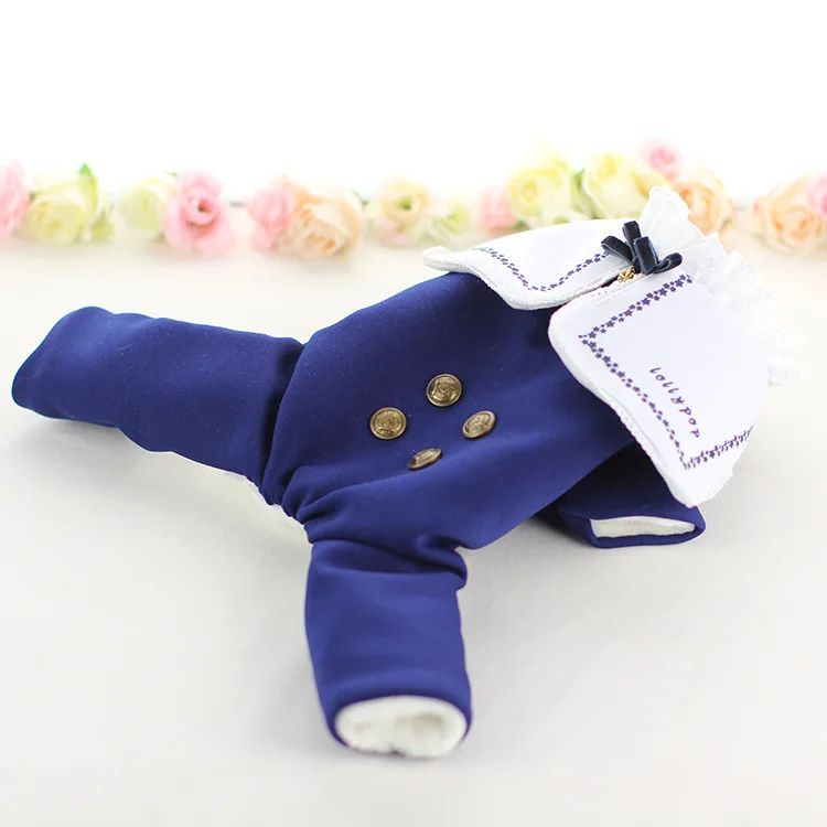 Kawaii зимняя одежда для собак четыре фута одежда для домашних животных Chiwawa jorkie Bomei платья в полоску