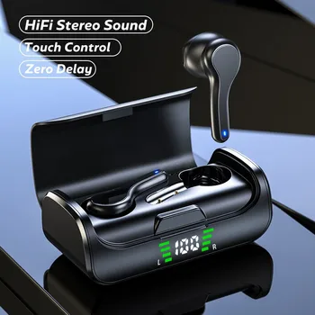 

TWS Bluetooth 5.0 Earphones with Microphones Sports Waterproof Headsets Touch Control 9D HiFi Stereo Earbuds Wireless Headphones