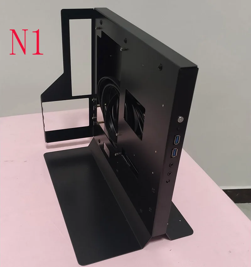 MATX ATX PC открытая рамка тестовая скамья Chassic воздушный чехол сплав кронштейн игры гик для HDD SSD видеокарта вентилятор водяного охлаждения