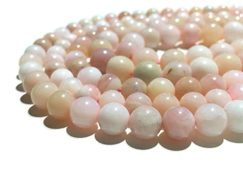 

Natural Gemstone 6mm Pink Opal Loose Beads For Needlework Jewelry Making Smooth Round Stone Beads Diy Making Bracelet Necklace