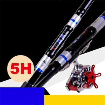 

Ultralight Carbon Fishing Rod 4.5M/5.4M/6.3M/7.2M Metal Wheel Grain Wheel Is Suitable For River/stream Black