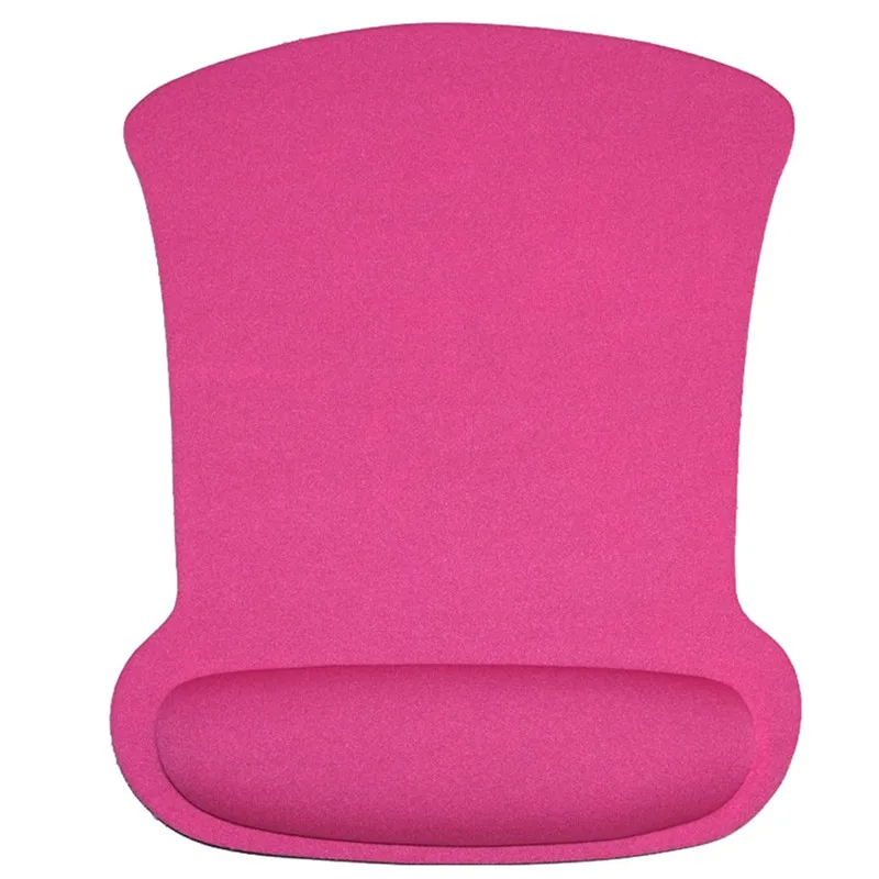 Hot Pink VOBERRY гелевый устойчивый коврик для запястья компьютера ноутбука с мягкими краями прошитый коврик для мыши офисный резиновый тканевый коврик Случайная - Цвет: Hot Pink
