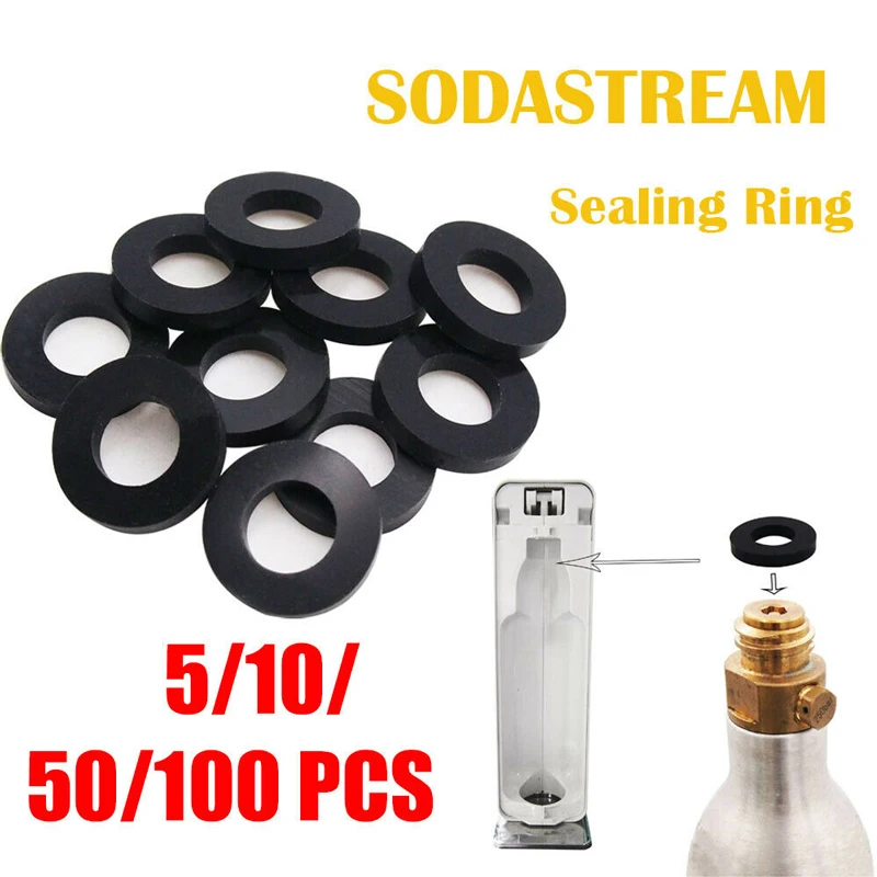 510PcsSealingWasherReplacementGasketsRingforSodastreamNozzle