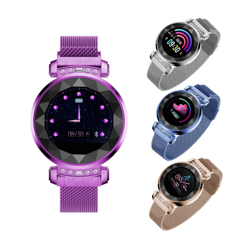 

Newest H2 plus Women Smart Android Watch Bluetooth Fitness Tracker Heart Rate Blood Pressure Sleep Monitor Sport Smartwatch