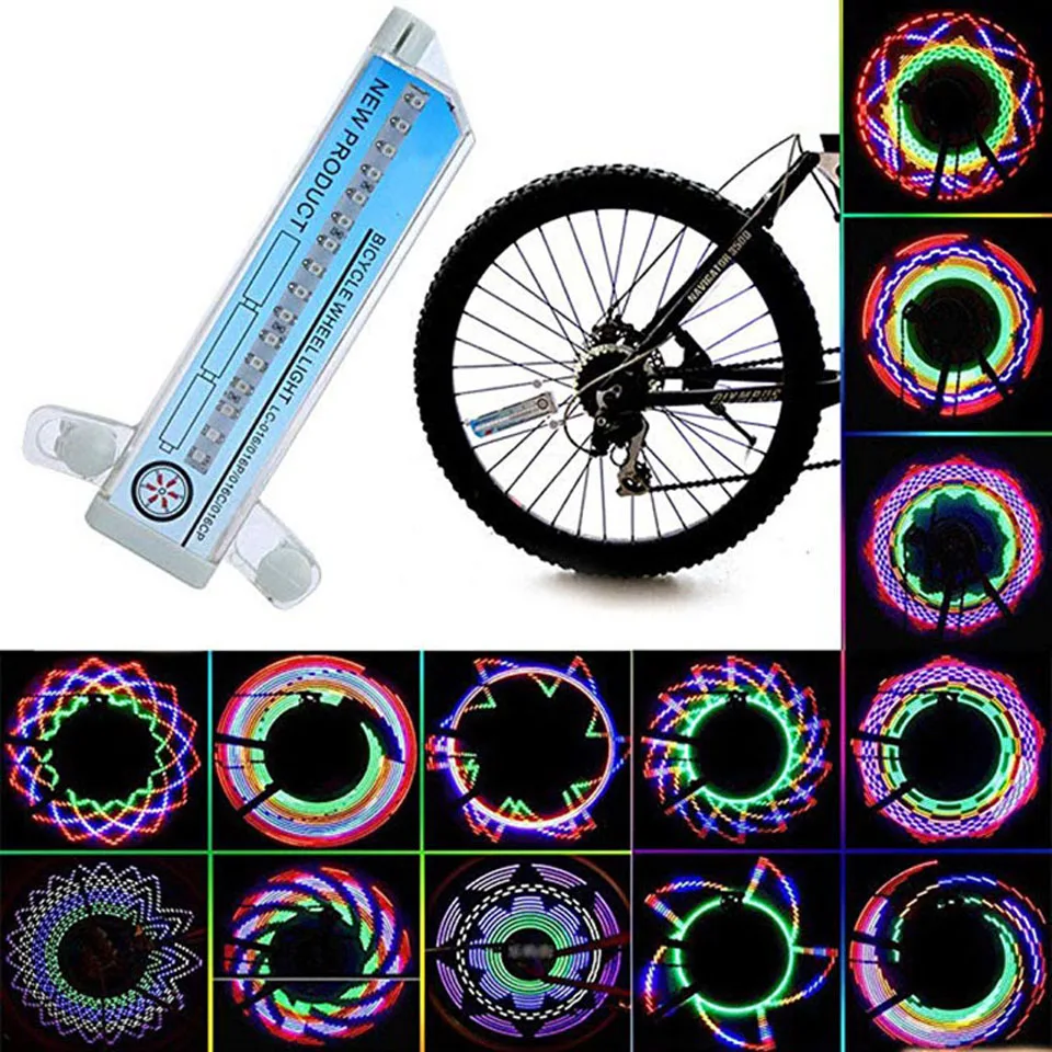 Motorrad MTB-Fahrrad Wasserdicht Speiche-Licht 32 LEDs Reifen Beleuchtung 