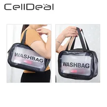 S/M/L 3 Sizes Ladies Large Capacity Pu Frosted Waterproof Cosmetic Bag Convenient Travel Makeup Storage Bag Female Wash Bag