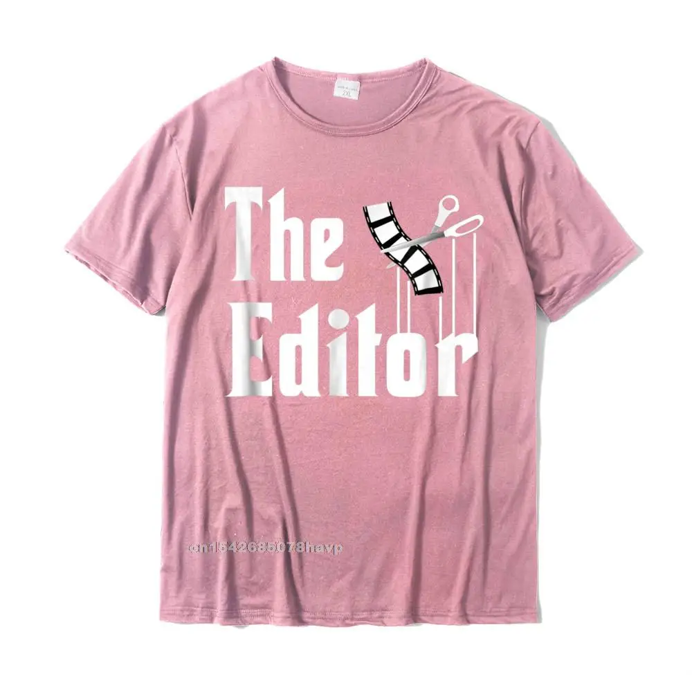 Special Mens Tees Casual Custom T-shirts 100% Cotton Short Sleeve Fitness Tight Tees O-Neck Top Quality Editor Shirt Film Editor Funny Film Editing Gift T Shirt__1836. pink