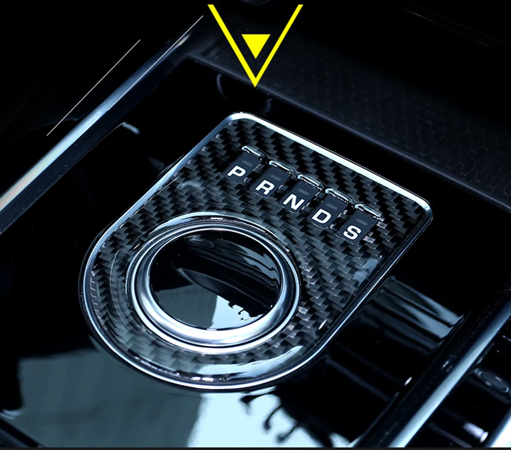Для Jaguar XE XF F-PACE центральная консоль кнопка переключения передач декоративная наклейка из углеродного волокна X760 X761 X260 автомобильный рычаг переключения передач накладка