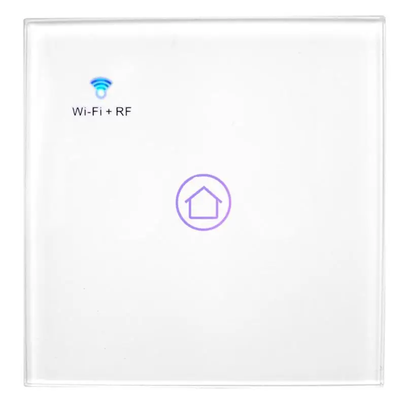 1 switch WiFi умный настенный сенсорный выключатель света смарт-телефон пульт дистанционного управления совместим с iOS и Android - Комплект: 1 switch