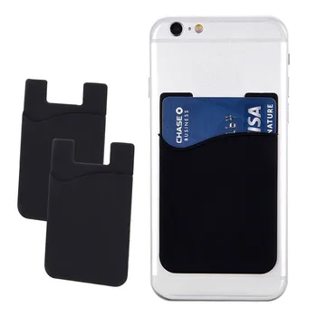 2pcs/Lot Phone Back Wallet Silicone Sticker Back Cover Card Holder Small Card Cell Phone Case Pouch For Iphone Xiaomi Samsung 2019 hot sale fashion adhesive sticker mobile phone back cover card holder case pouch for cell phone support bus card holder