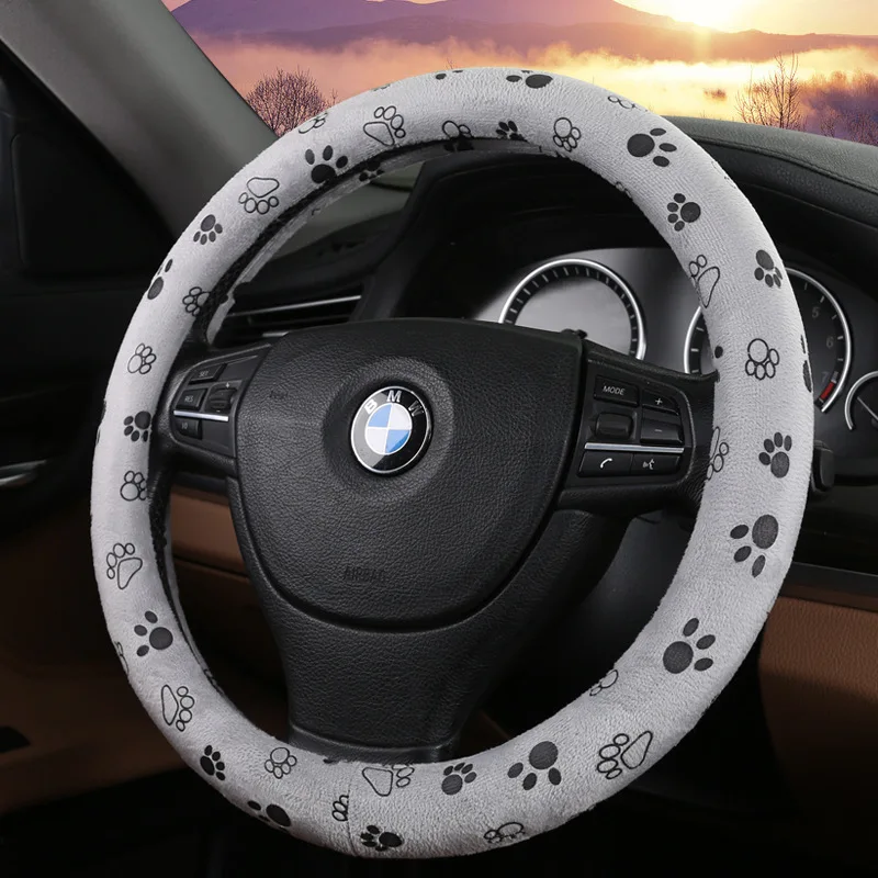 Зимний плюшевый автомобильный чехол на руль, автомобильные принадлежности, чехол на руль, чехол на руль для автомобиля S10
