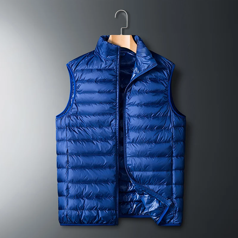 Duck Down Vest Men and Women Universal Spring Light Jackets Fashion Sleeveless Outerwear Coat Autumn Coat White Duck Down