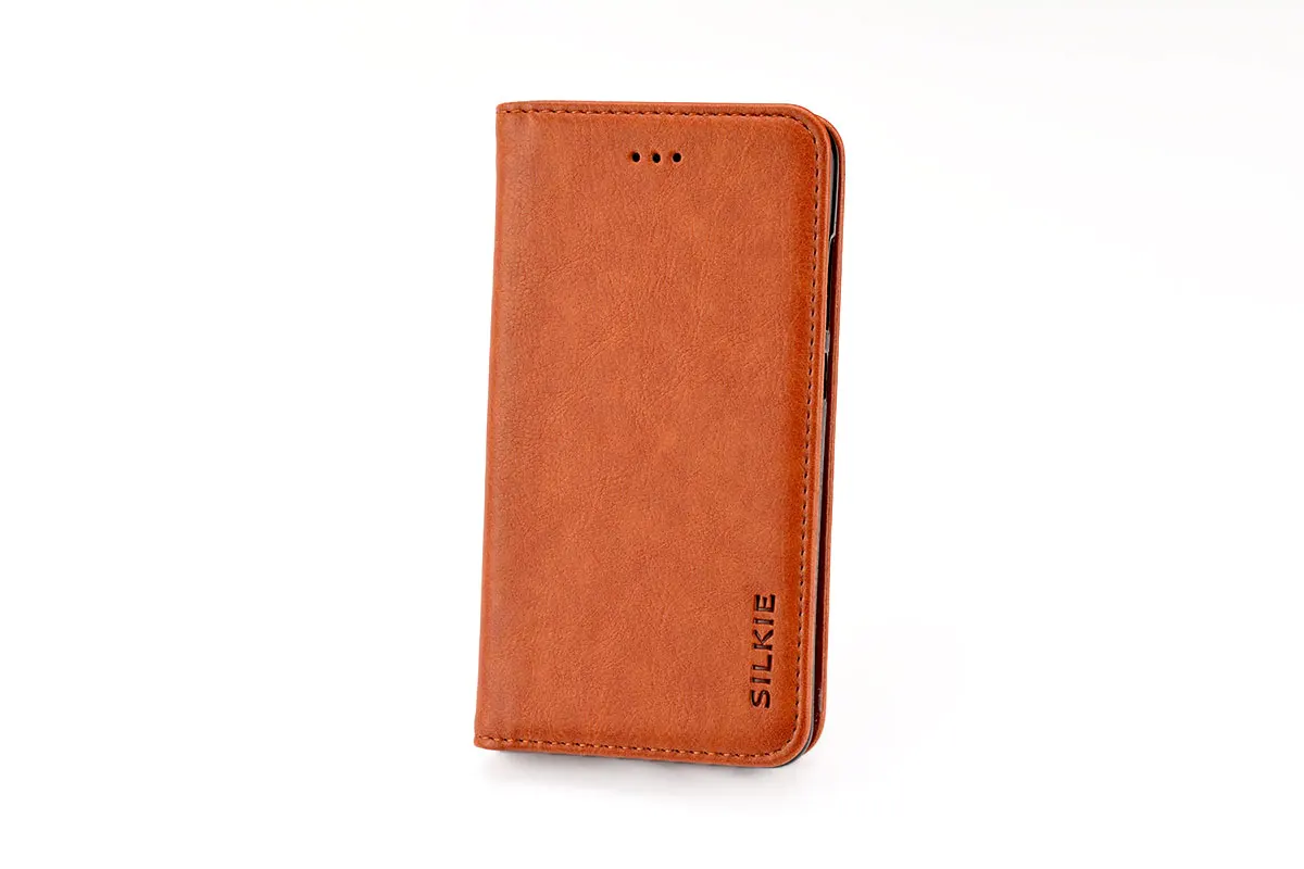 SILKIE классический кожаный чехол-бумажник для samsung Galaxy A3 A5 A7 A8 с отделением для карт без магнита