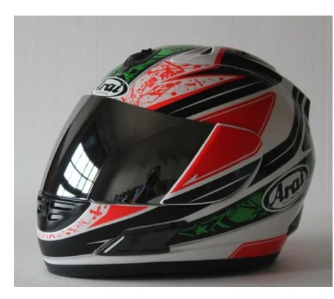 Arai rx-7x мотоциклетный шлем Полнолицевой мотоциклетный гоночный шлем - Цвет: Зеленый