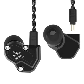 

Revonext QT3s 2DD+2BA Hybrid In Ear Earphone HIFI DJ Monito Running Sport Earphone Earplug Headset Earbud Cable QT5