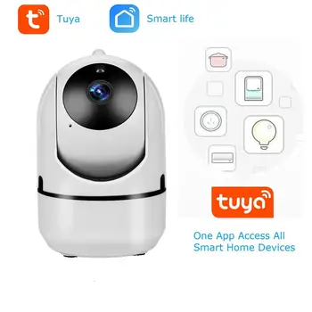 

1080P IP Camera Tuya Smartlife App Surveillance Security WiFi Wireless Mini CCTV Indoor Home Camera Smart Alarm