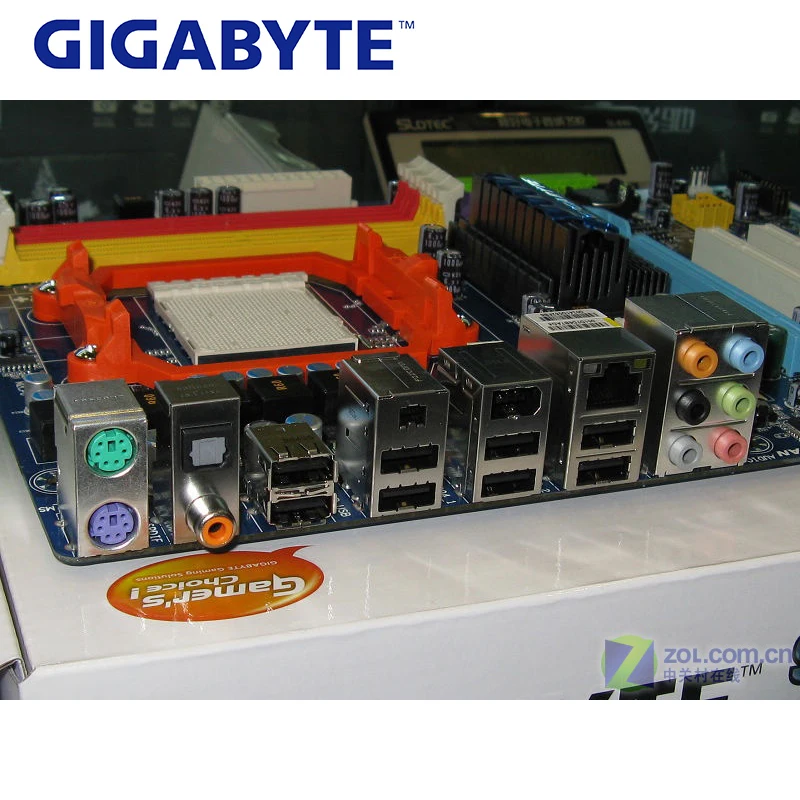 Разъем AM3 для NVIDIA nForce 720D Gigabyte GA-M720-US3 материнская плата DDR2 16 Гб GA M720-US3 настольная системная плата ATX используется PCI-E X16