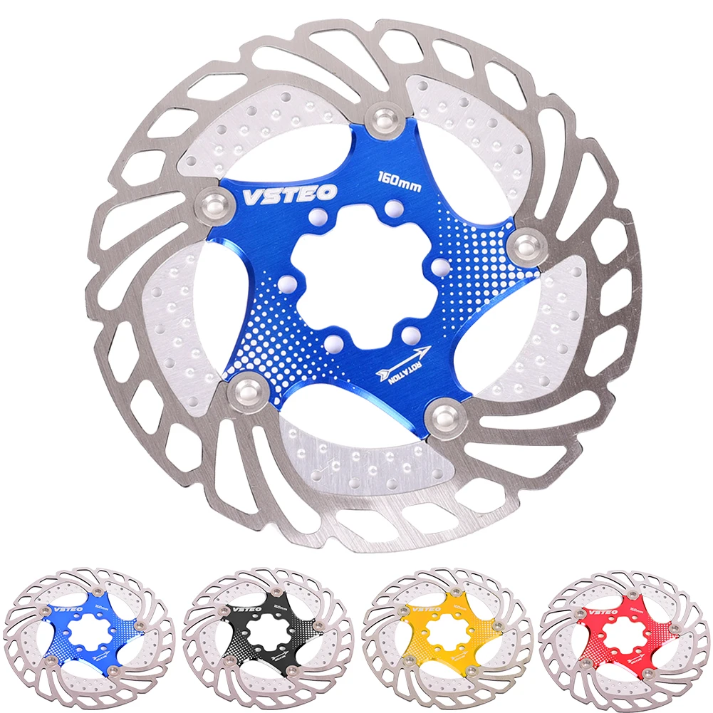160mm Brake Disc Floating Practical High Hardness With Screws Easy Install Accessory Mountain Bike Replacement 6 Holes Cycling