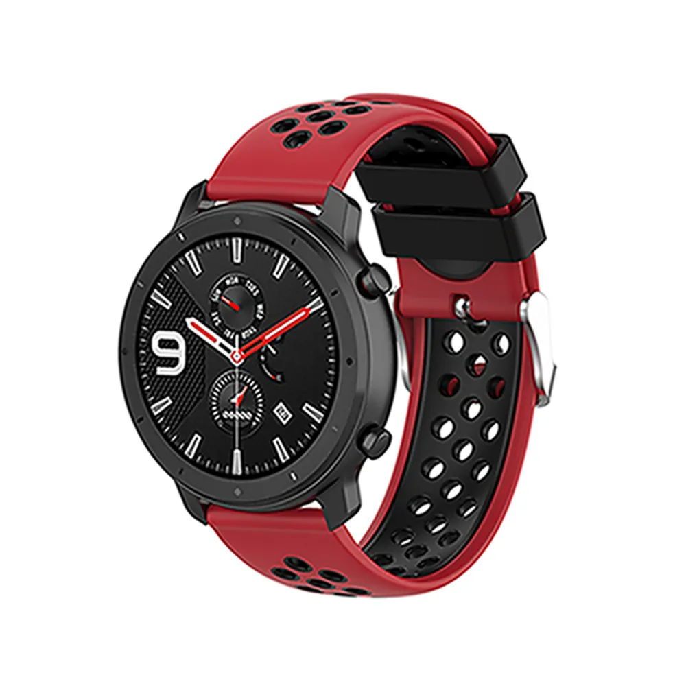 22 мм силиконовый браслет для huawei Watch GT для Ticwatch pro/E2/S2 для samsung/Asus/LG/Garmin Смарт часы ремешок браслет