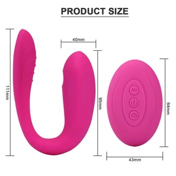 Vagina Sucking Vibrator For Couples U Shape Bendable G-spot Vibrator Clitoris Sucker Female Masturbation Erotic Toys for Adults 5