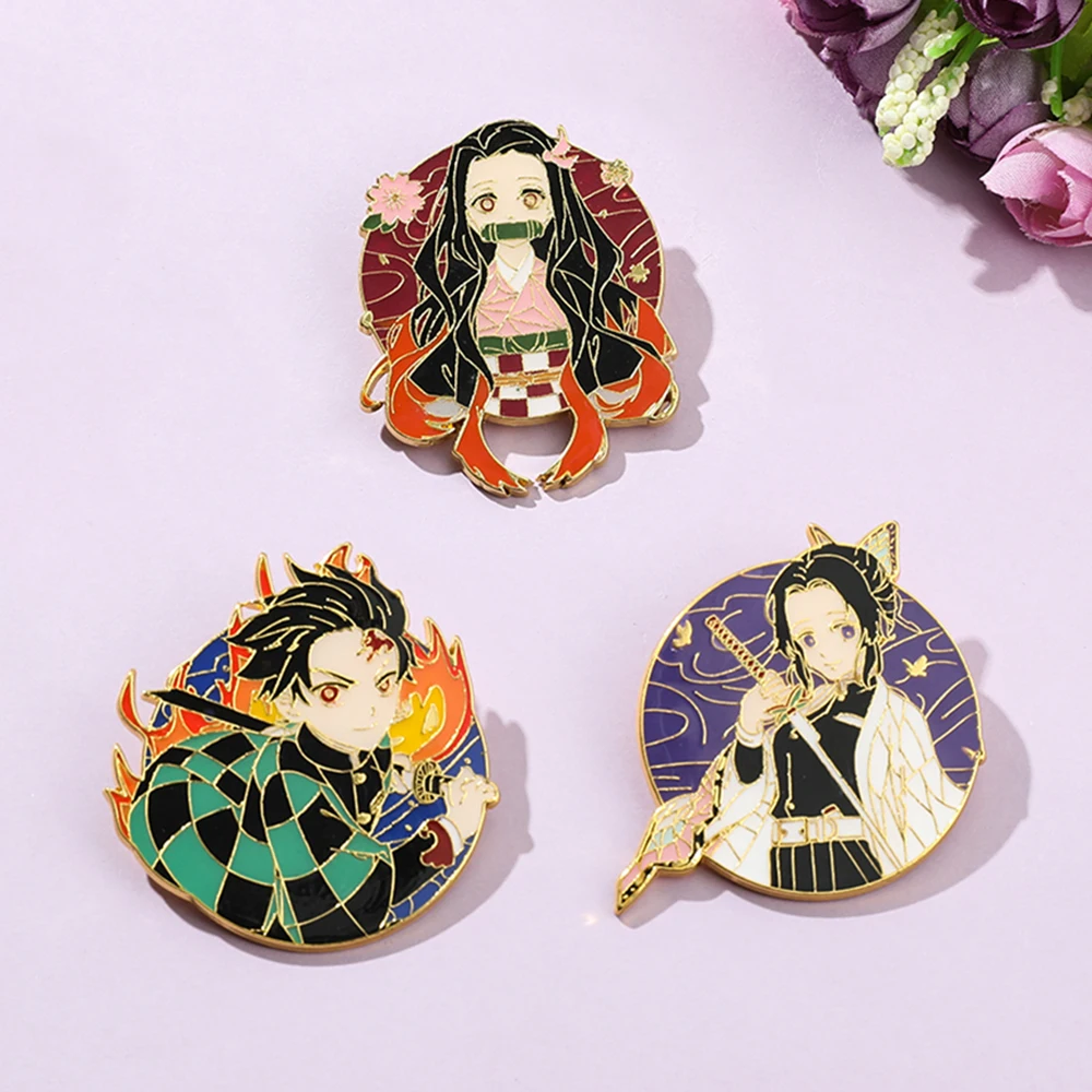 Super Bargain Anime Collection Enamel Pin Sets ! Cartoon Icon Jojo Bojji  Nezuko Demon Anime Brooches Badge Lapel Jewelry - AliExpress