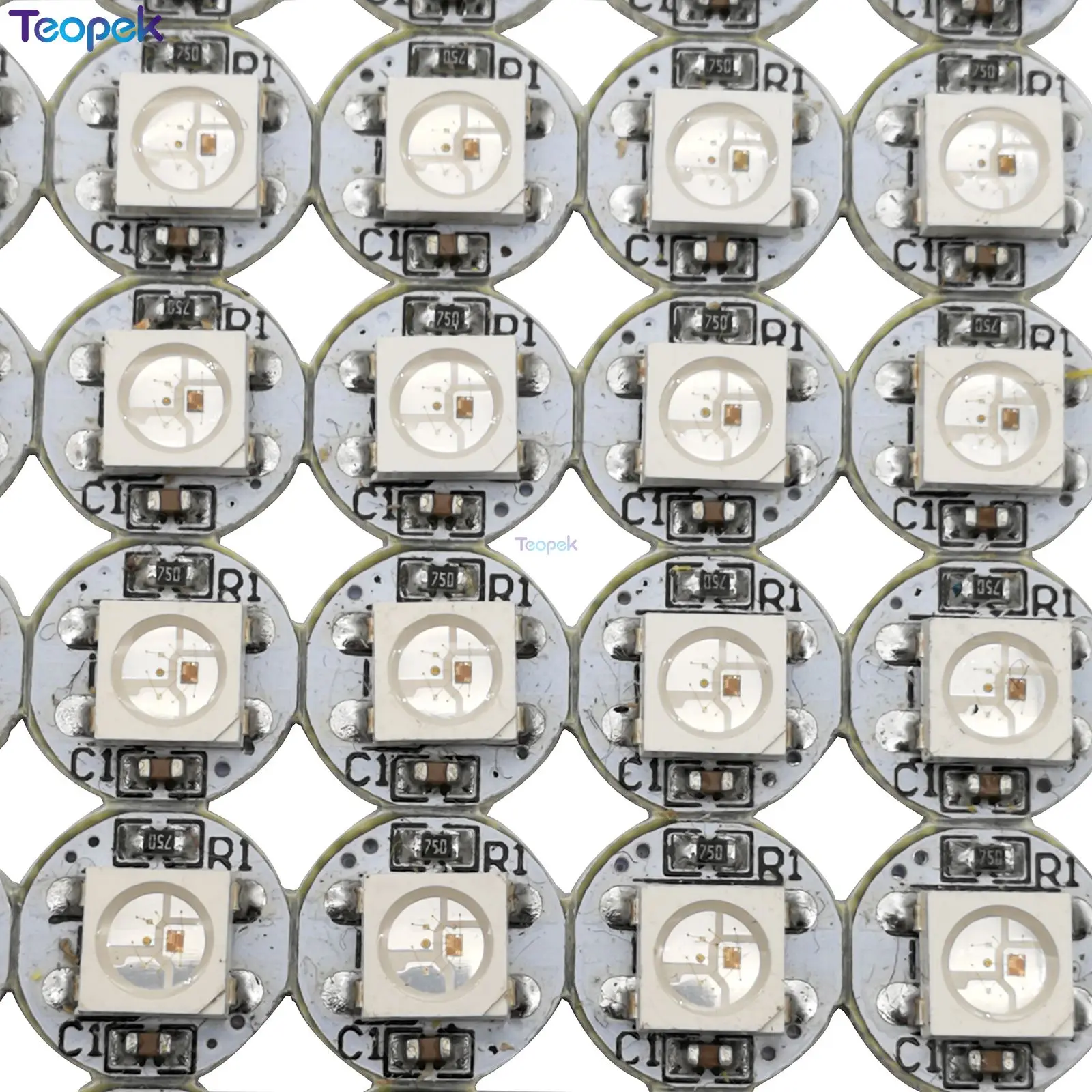 10-1000 шт WS2812B встроенный WS2811 IC светодиодный чип 5050 SMD индивидуально адресуемый с мини печатной платой(10 мм* 3 мм) Радиатор DC5V