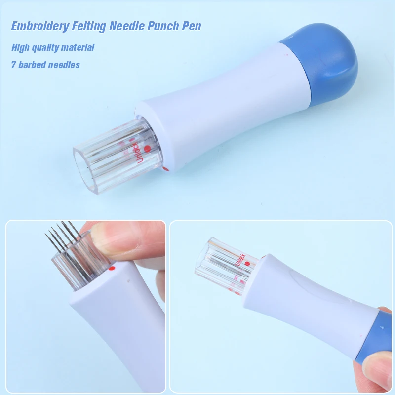 MIUSIE 16/25 Color Needle Felting Kit Wool Felting Tools Handmade Felt Needle Set 7pcs Pack Felting Fabric Materials Accessories