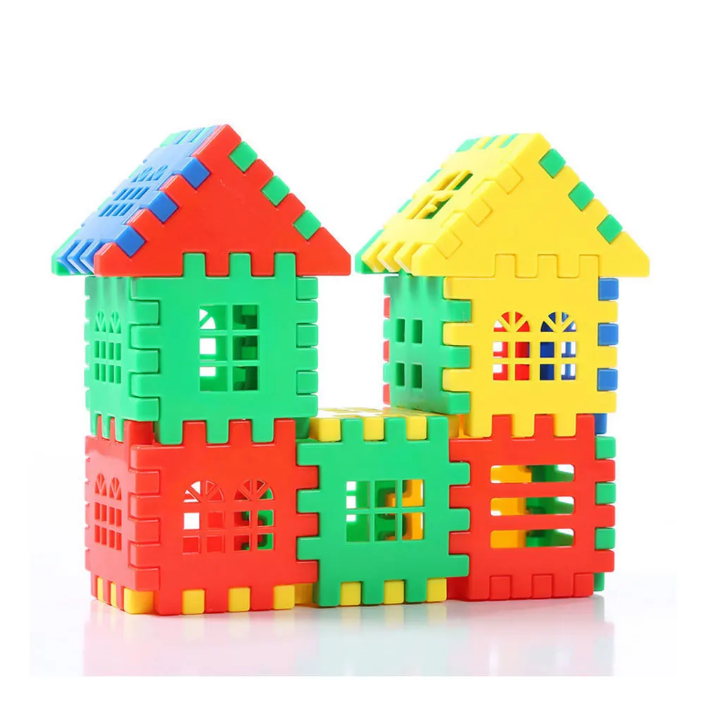 1 набор, пластиковые строительные блоки для дома, Обучающие строительные блоки, соединяющиеся в сборке, развивающие игрушки