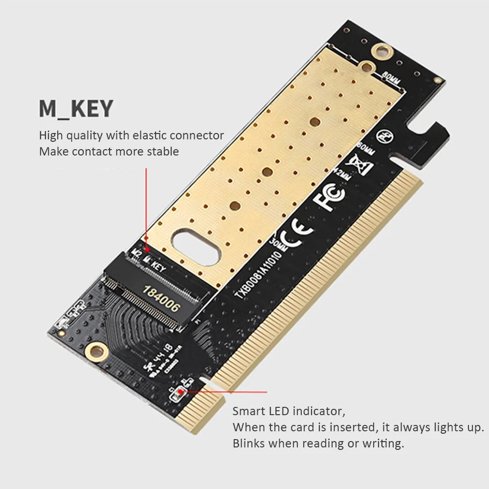 M.2 NVMe SSD адаптер M2 на PCIE 3 0 X16 контроллер карты M ключ интерфейс Поддержка PCI Express 0x4