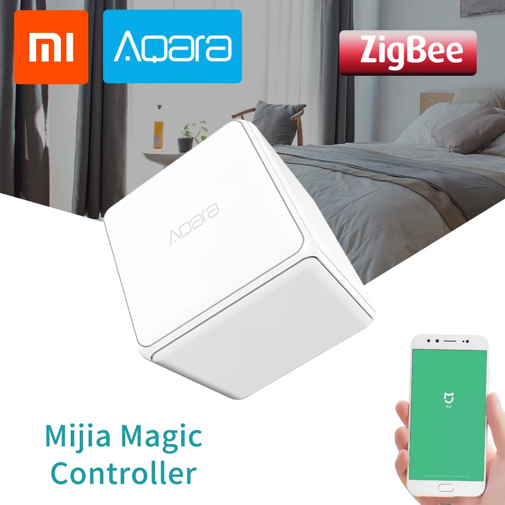 

Xiaomi Aqara Magic Cube Controller Original Zigbee Controlled Six Actions Remote Control Switch Smart Home For Mijia Mi Home APP