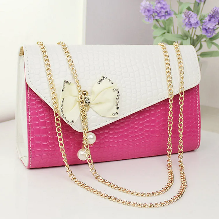 

Bow Decoration WOMEN'S Bag 2019 Autumn Sweet Ladies' One-Shoulder Small WOMEN'S Bag Guangzhou WOMEN'S Bag Shoulder Bag