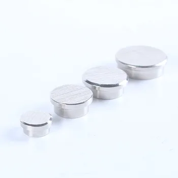 

NdFeB super strong magnet with Metal shell of corrugated surface,Pin magnet rust proof,Securing documents to iron surfaces 10PCS