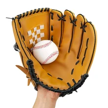 Кожа Бейсбол перчатка Софтбол тренажеры Размеры 10,5/11,5/12,5 левая рука, способный преодолевать Броды для взрослых мужские и женские тренировочный софтбол