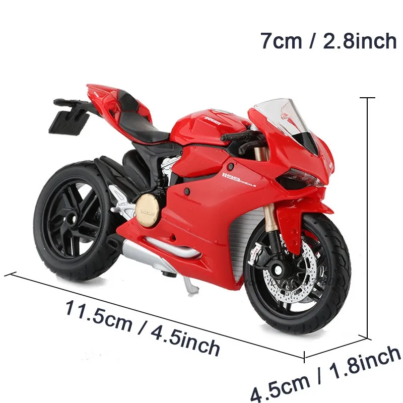 Maisto 1/18 1:18 Масштаб Ducati 1199 Panigale мотоциклы литье под давлением дисплей модели